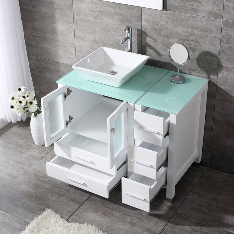 Brayden Studio® Roberge 36.2'' Free Standing Single Bathroom Vanity